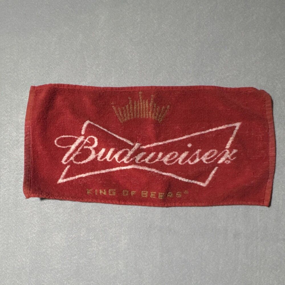 Beach's Mania Budweiser King of Beers Breweriana Collectible Towel